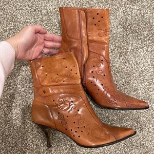 Leather Heeled Boots